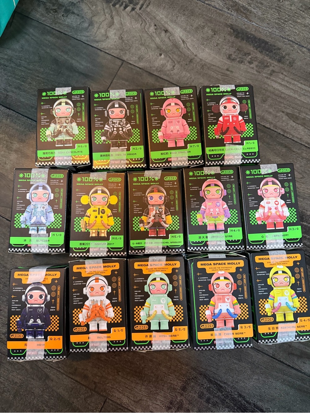 PopMart Mega Space Molly Series 2 Complete Set. Including all 5 secrets.